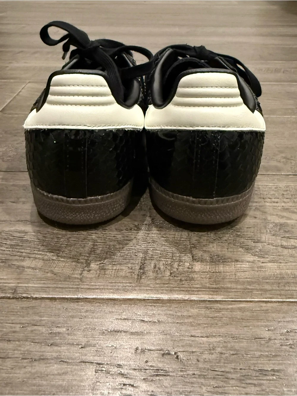 Adidas Samba Black Snakeskin Sneakers - women’s 7.5 US